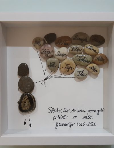 Slika s kamenčki, po naročilu